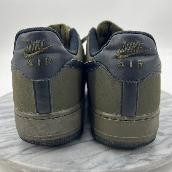 Nike Mens 11 Air Force One Dark Loden Black Low Sneaker Athletic Shoe 488298-312 - Picture 5 of 11